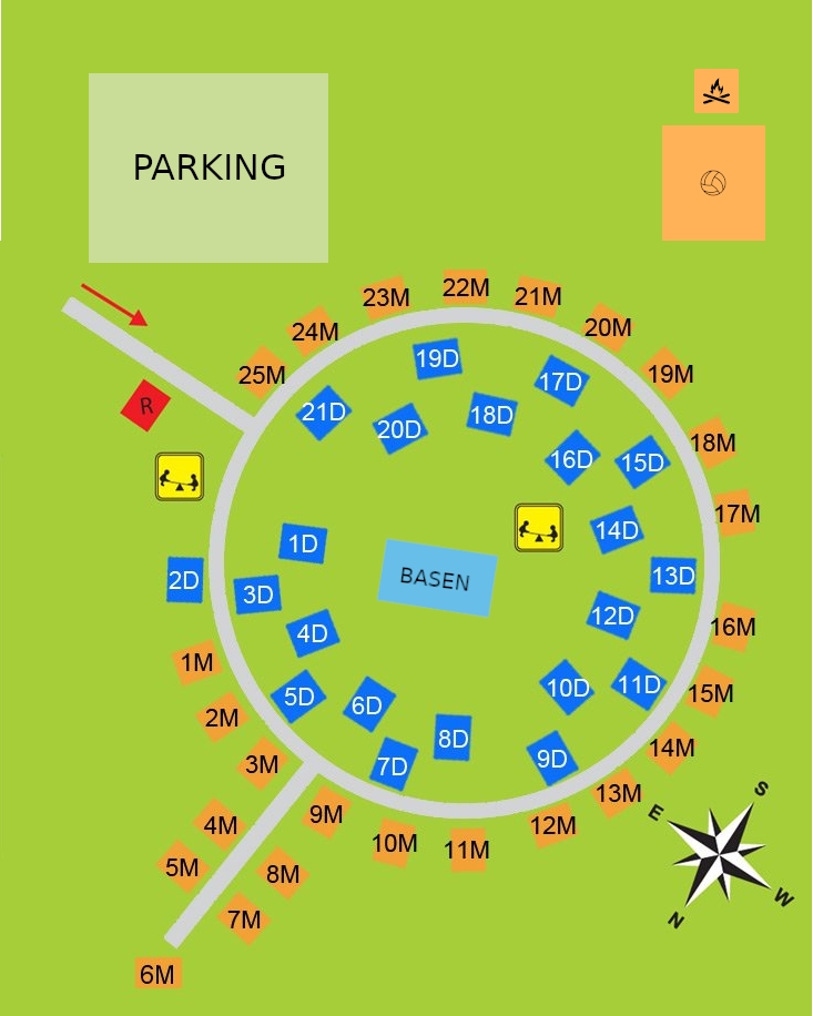 Mapa ośrodka Gród Księcia