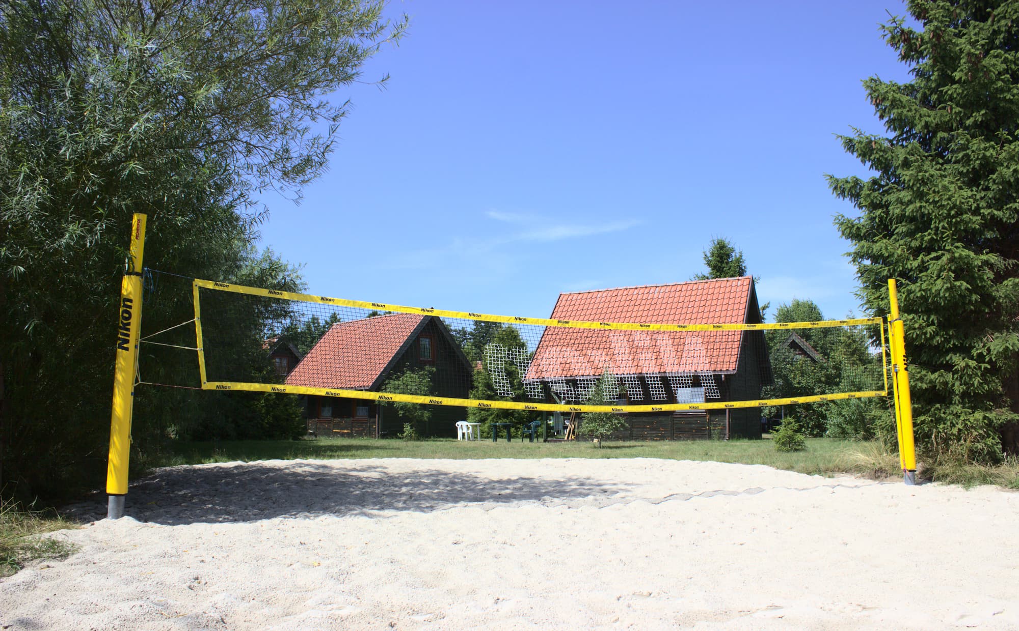 Beach volleyball court