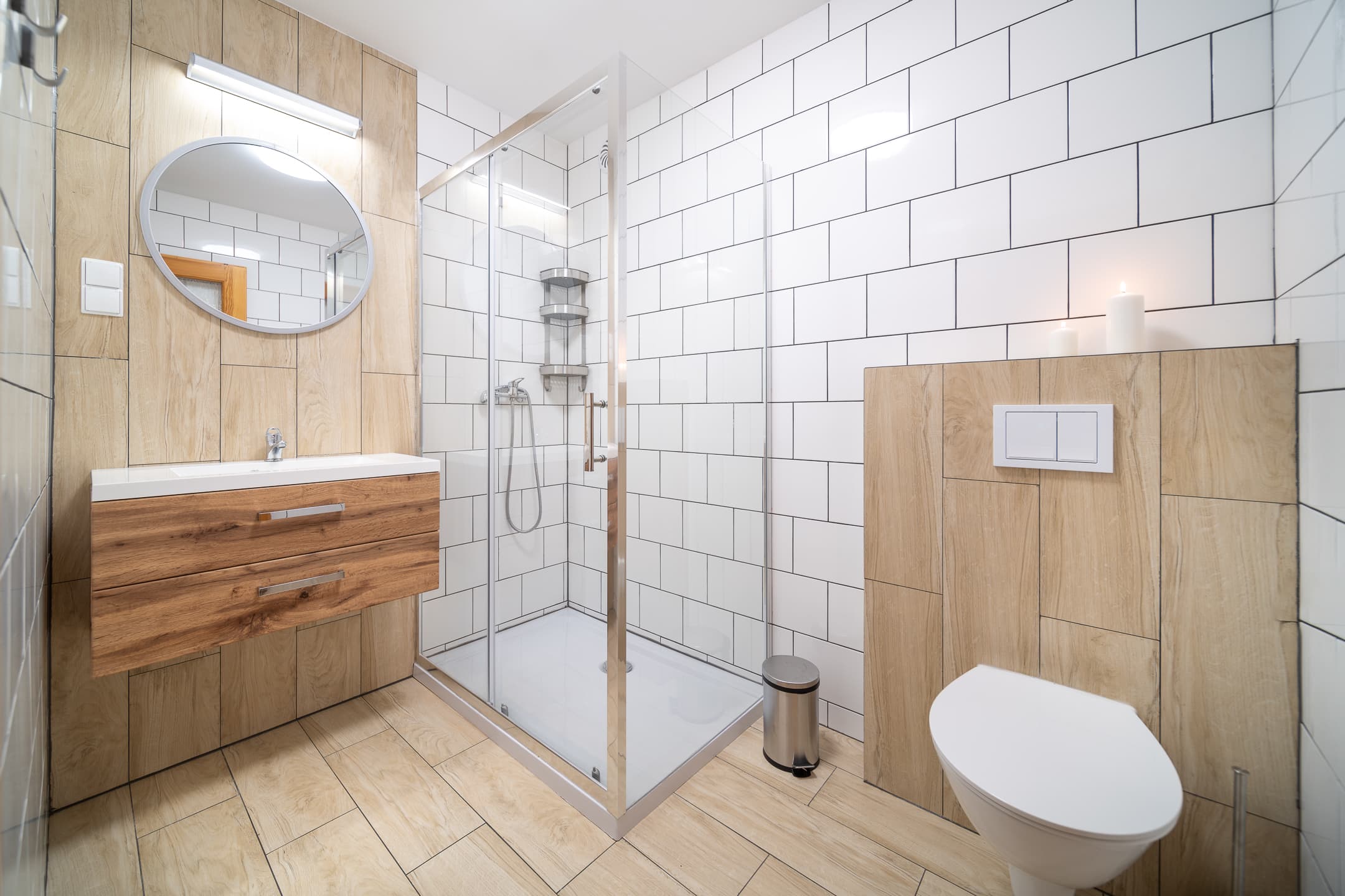 Bathroom in large cottage