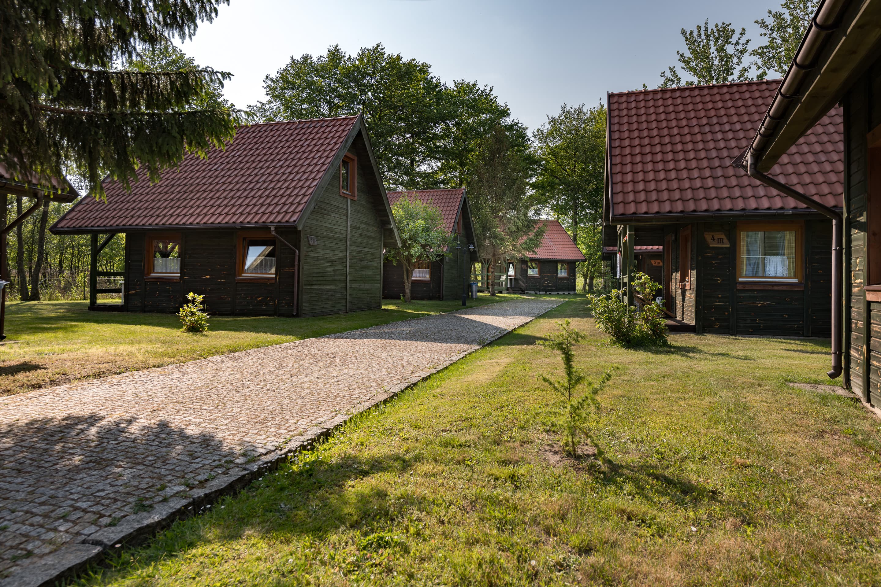 Street with holiday cottages