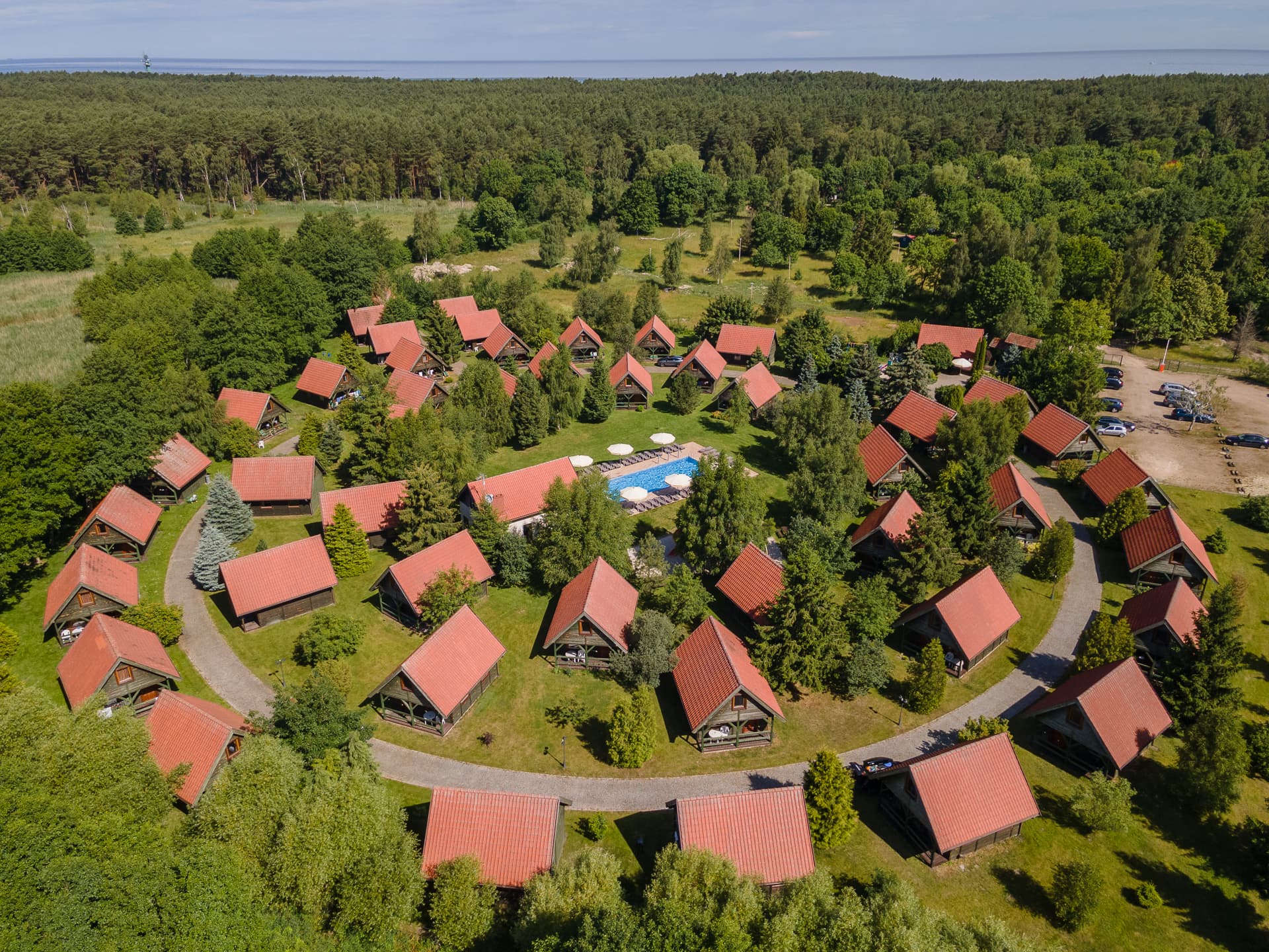 Prince's Castle from drone view