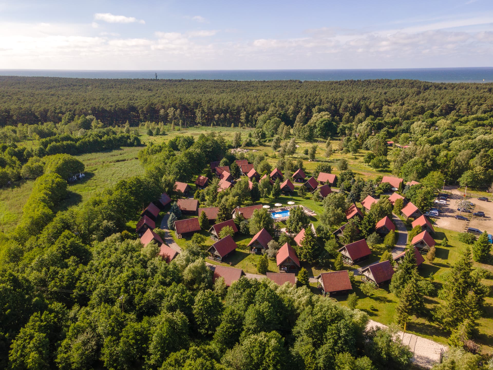 Prince's Castle from drone view