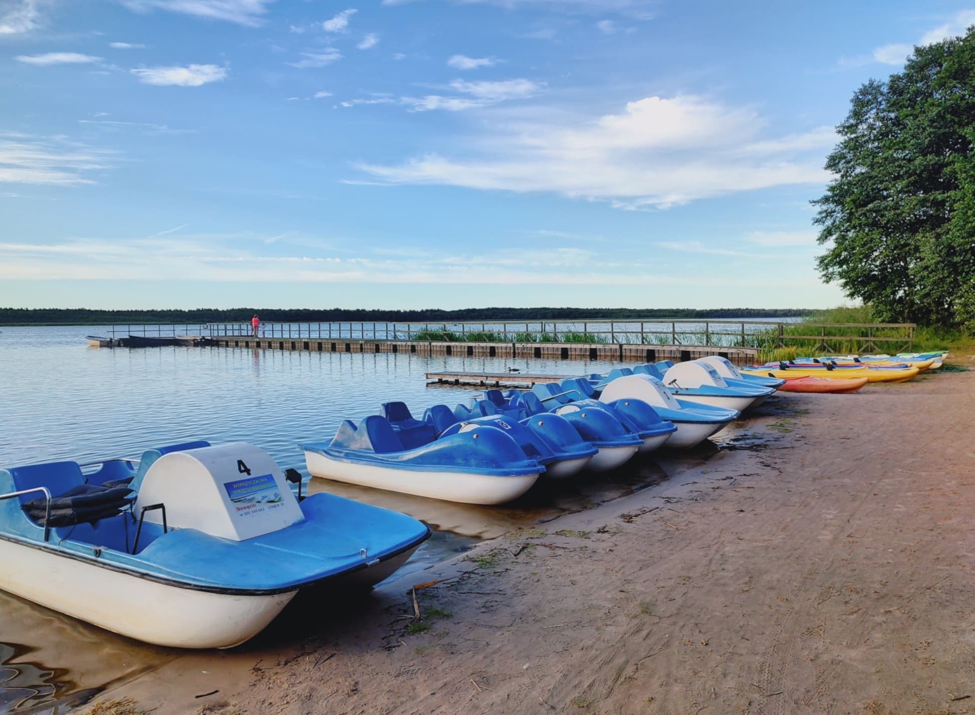 Water equipment rental at Lake Sarbsko